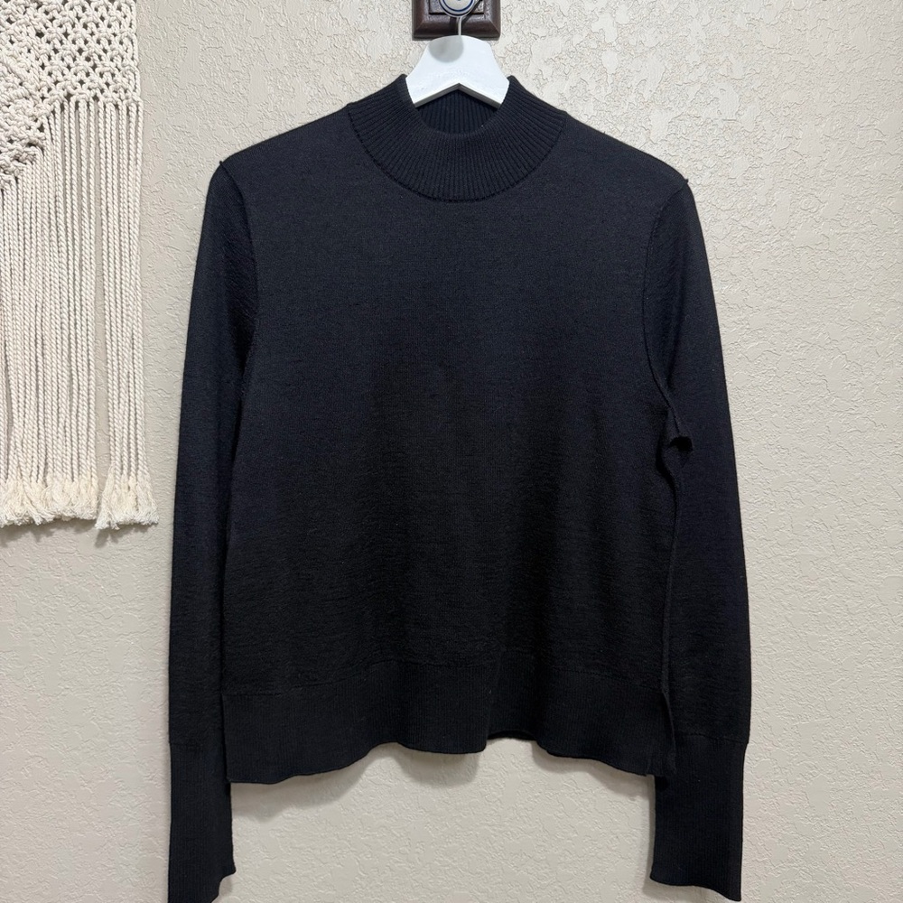 Peruvian Connection Black Crewneck Sweater